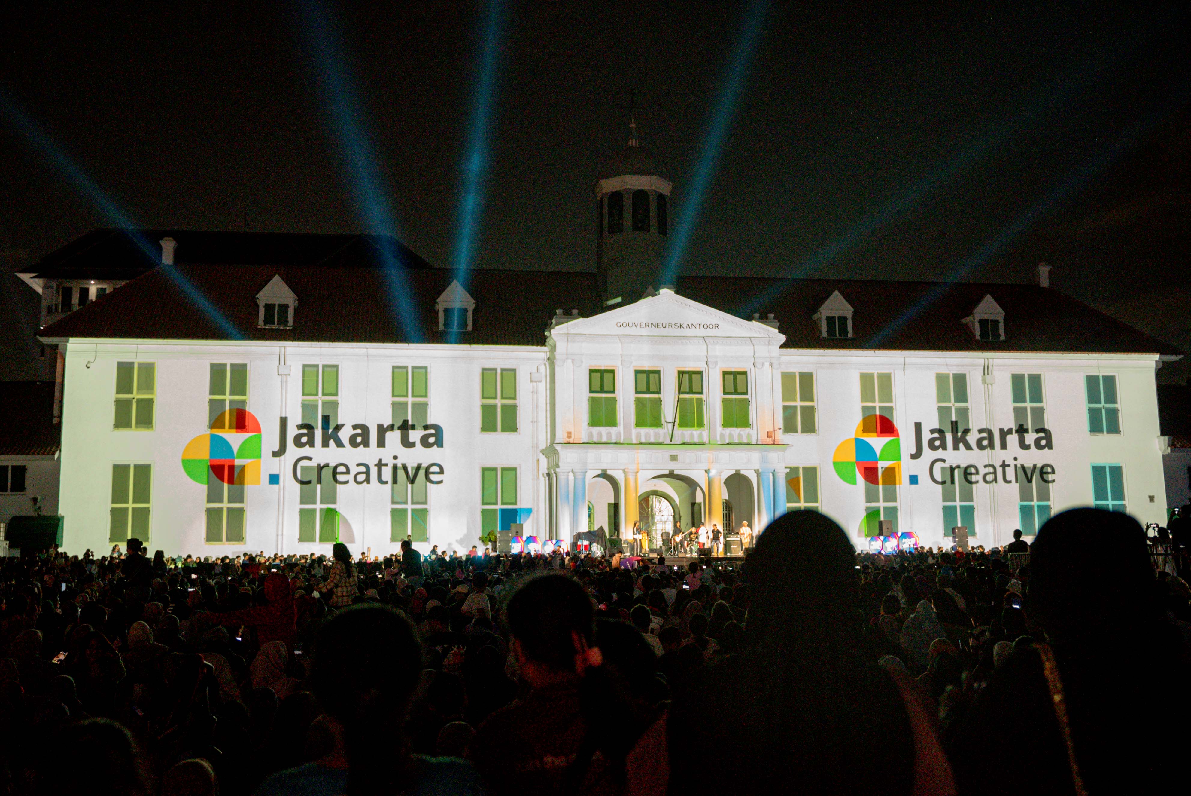jakarta light festival di kota tua, museum fatahillah, jakarta barat